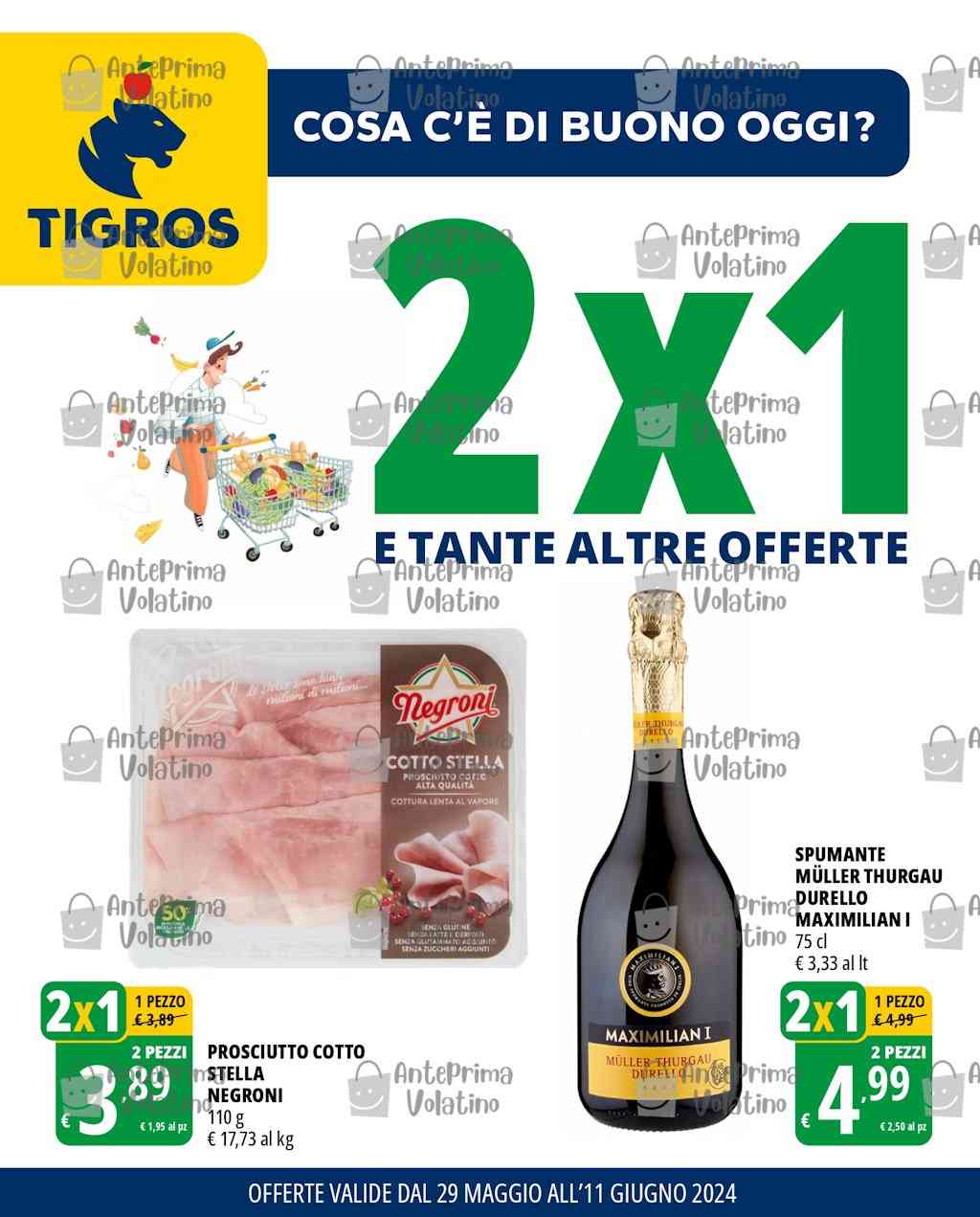 Volantino Tigros dal 29 maggio al 11 giugno 2024