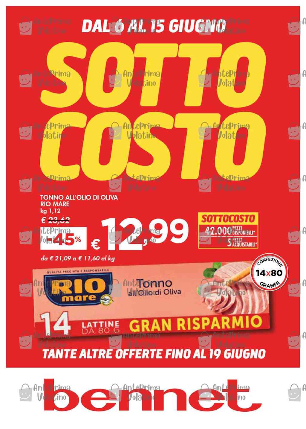 Volantino Bennet dal 6 al 19 giugno 2024