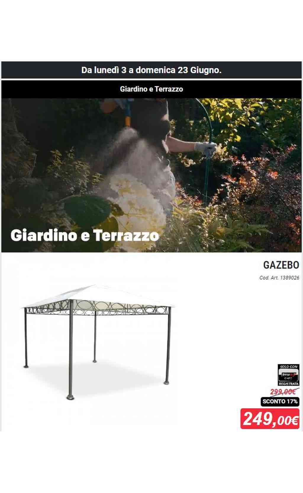 Volantino Brico Io Giardino e Terrazzo dal 3 al 23 giugno 2024