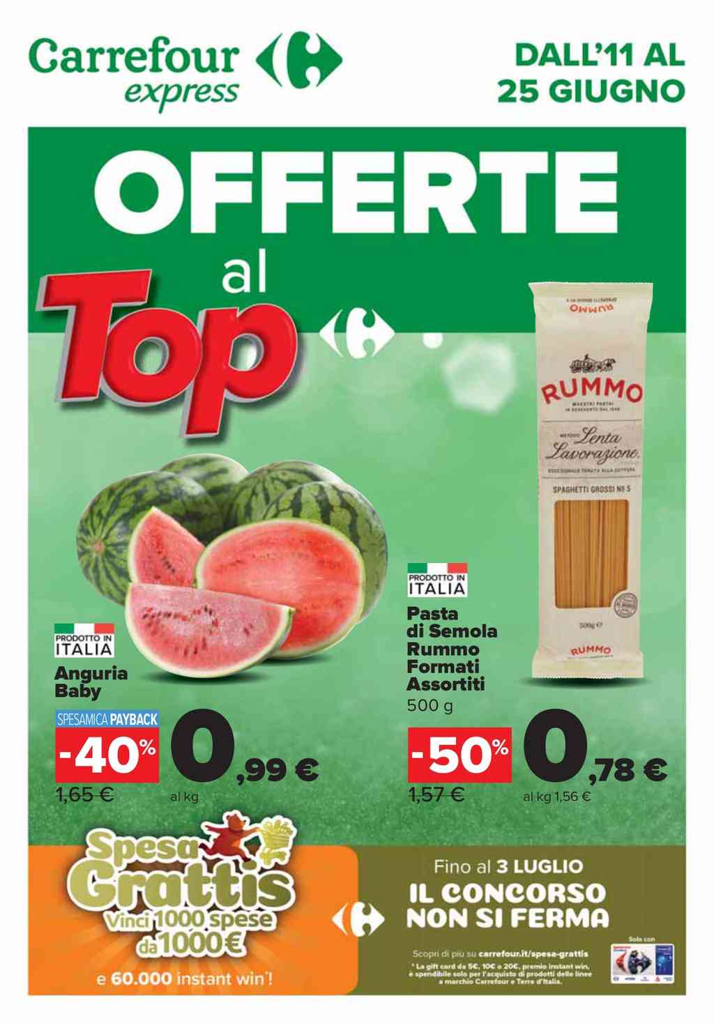 Volantino Carrefour Express dal 11 al 25 giugno 2024