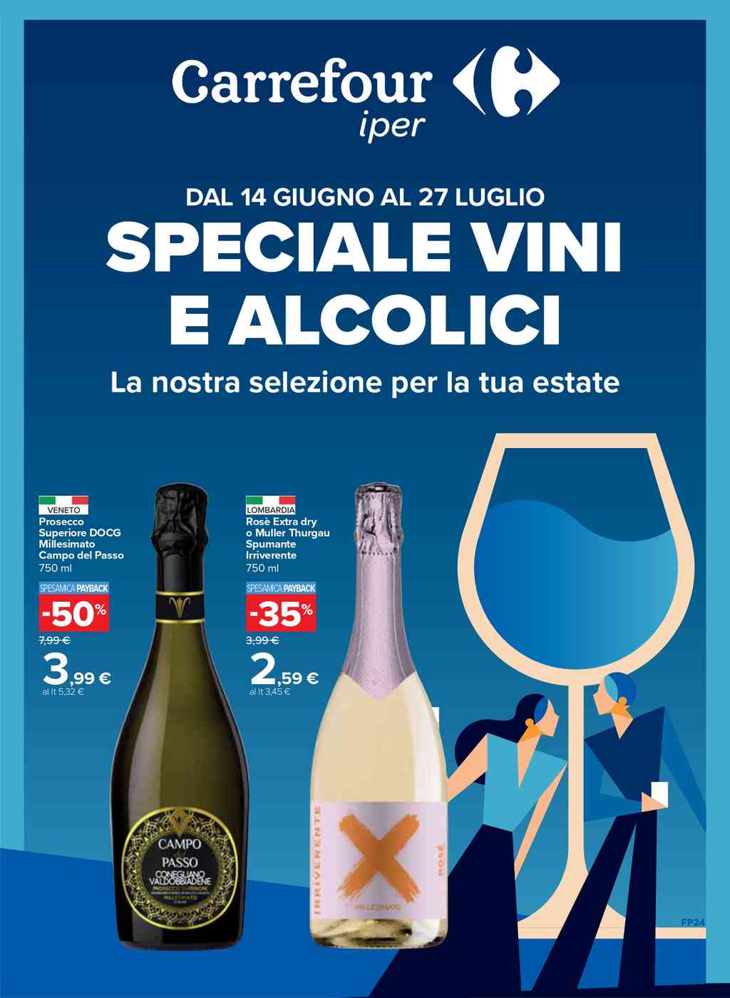 Volantino Carrefour Vini e Alcolici dal 14 giugno al 27 luglio 2024