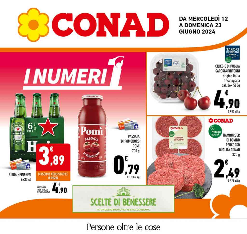 Volantino Conad Lazio dal 12 al 23 giugno 2024