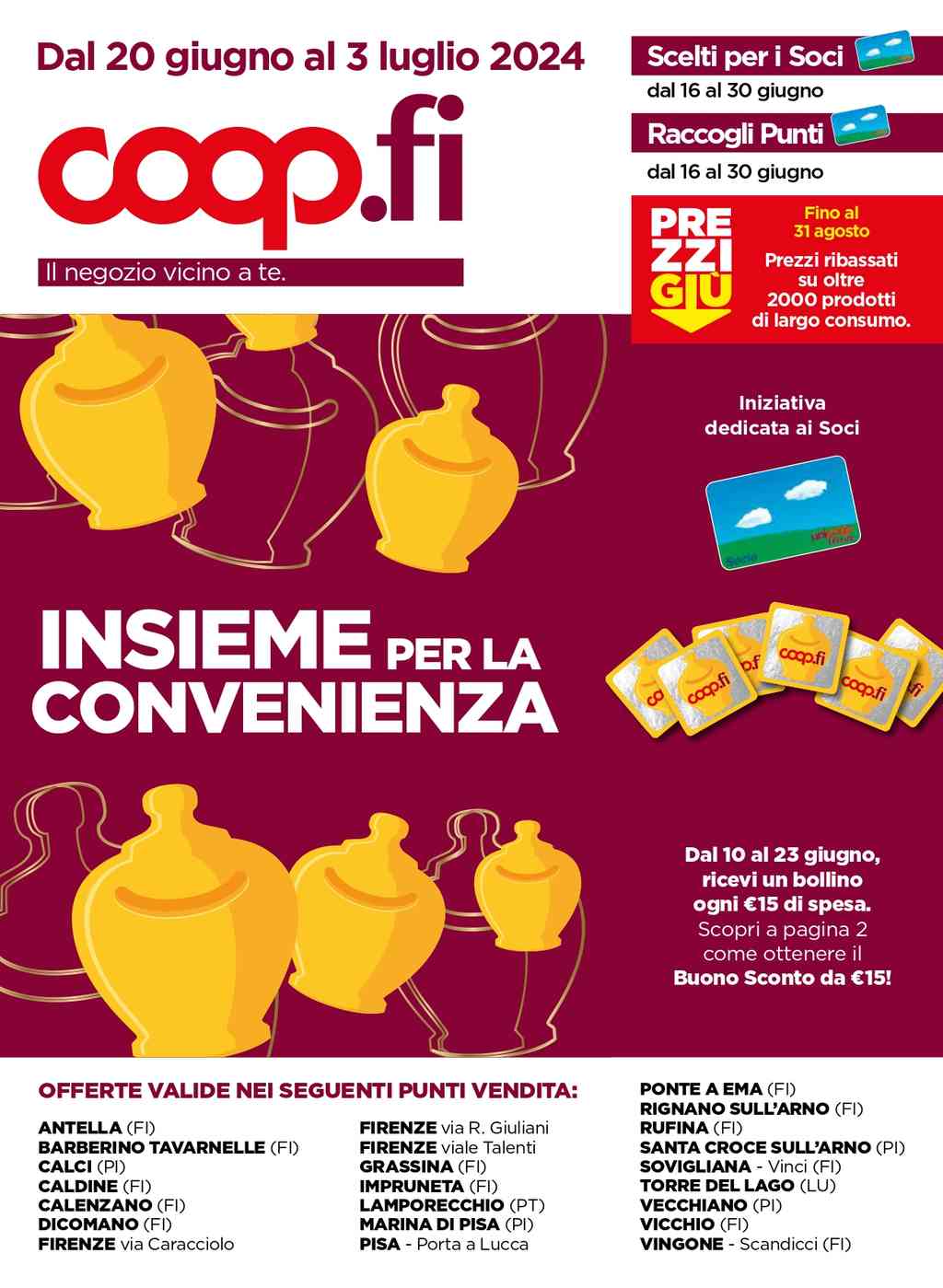 Volantino Coop Firenze dal 20 giugno al 3 luglio 2024
