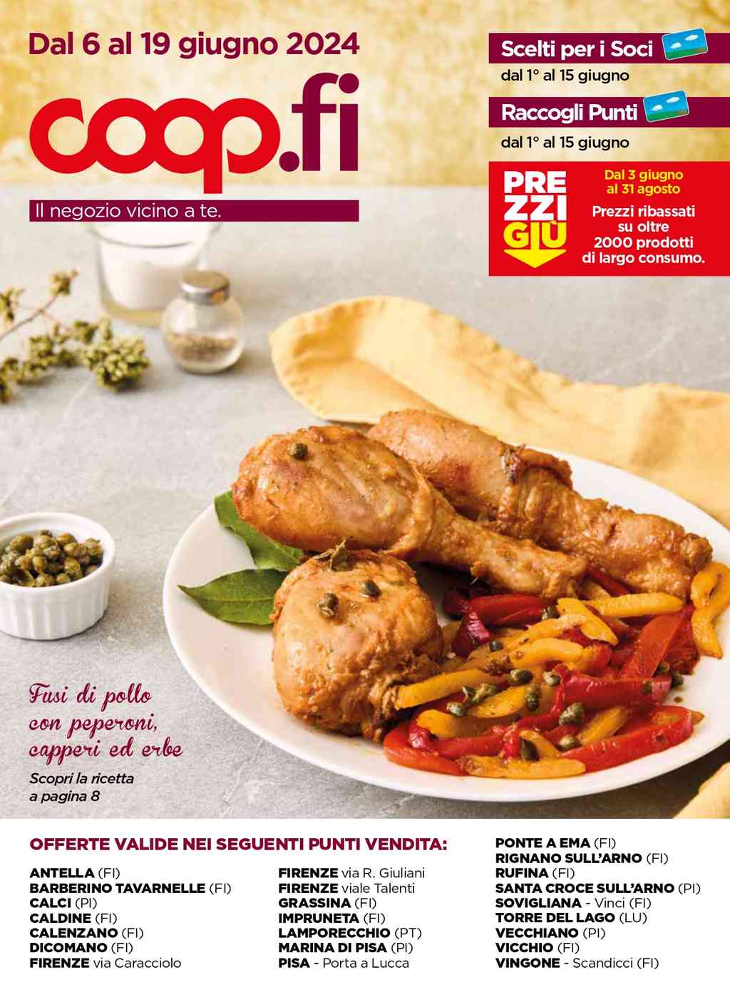 Volantino Coop Firenze dal 6 al 19 giugno 2024