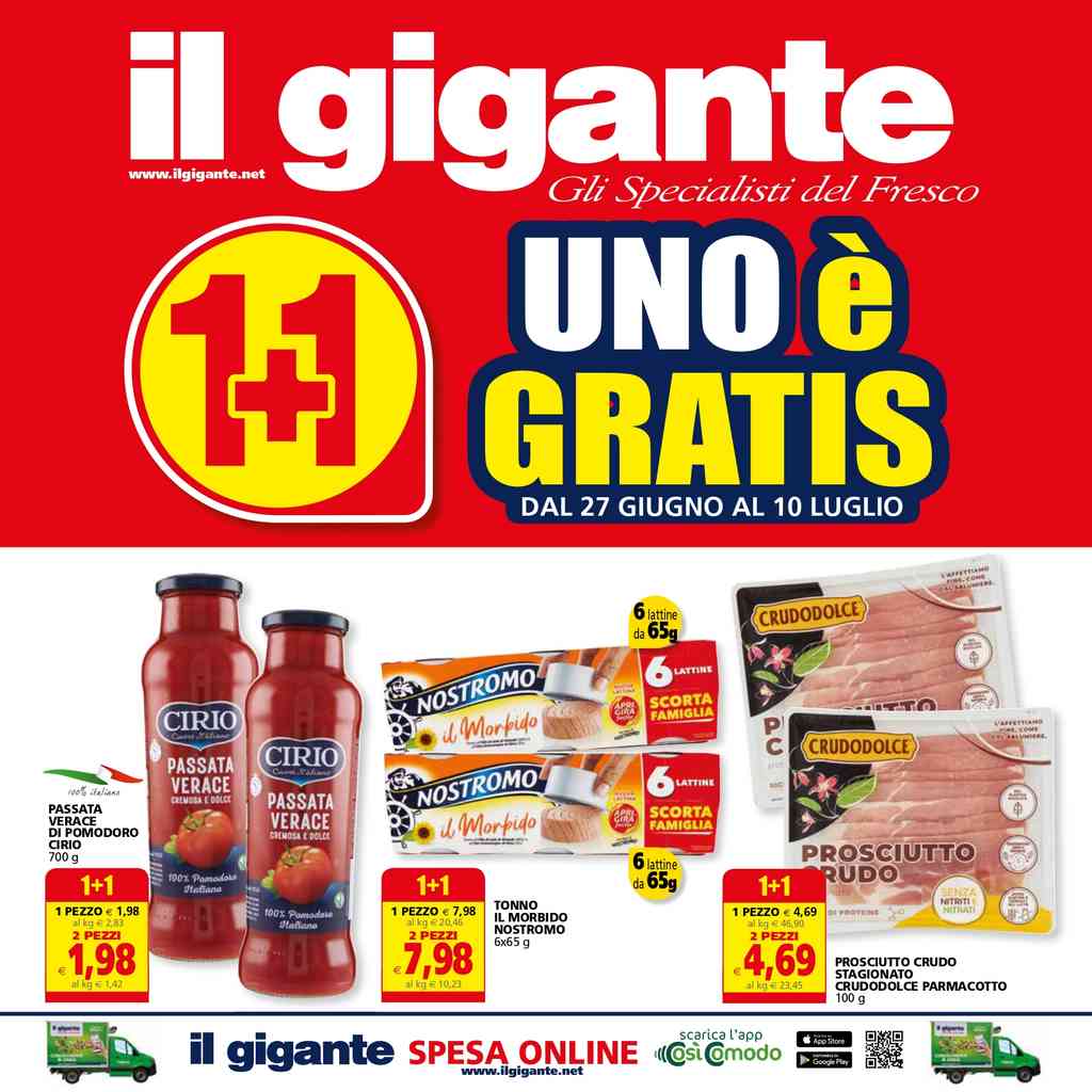 Volantino Il Gigante dal 27 giugno al 10 luglio 2024