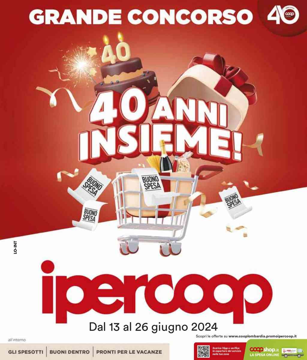 Volantino Ipercoop dal 13 giugno 2024