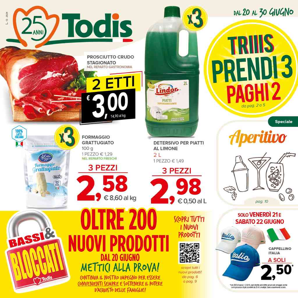 Volantino Todis dal 20 al 30 giugno 2024