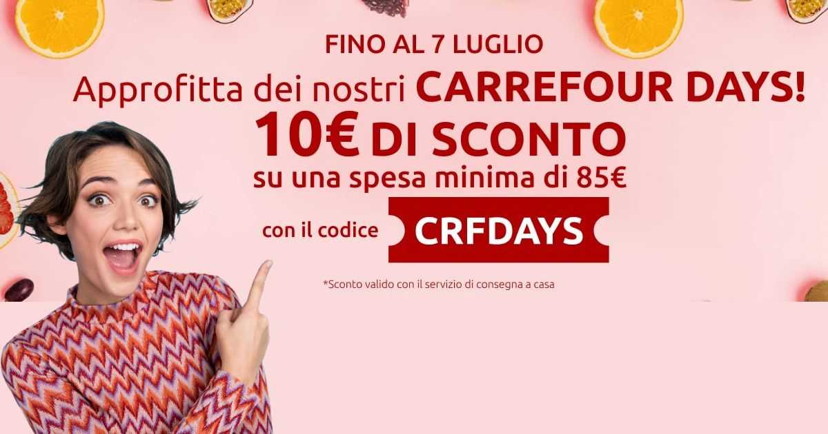 Ecco lo sconto Carrefour sulla spesa online: come risparmiare 10 €