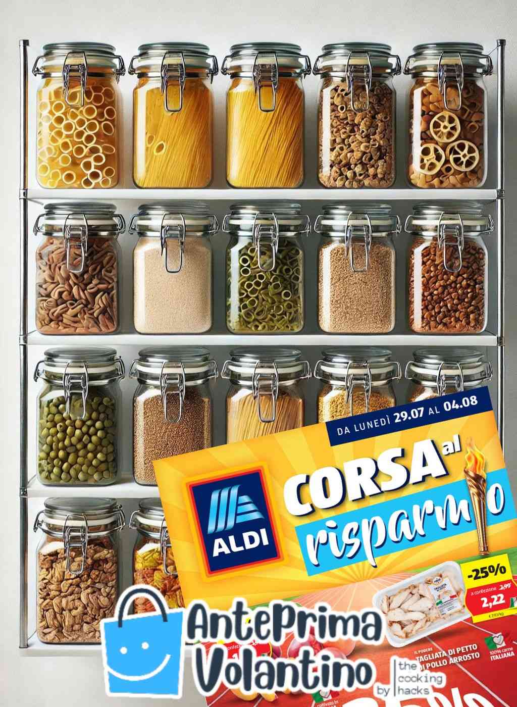 Offerte esclusive da Aldi dal 1 agosto 2024: ecco l'accessorio per la cucina per eliminare le farfalline dalla dispensa!