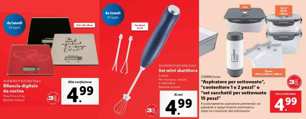 elettrodomestici Lidl sotto i 5 euro
