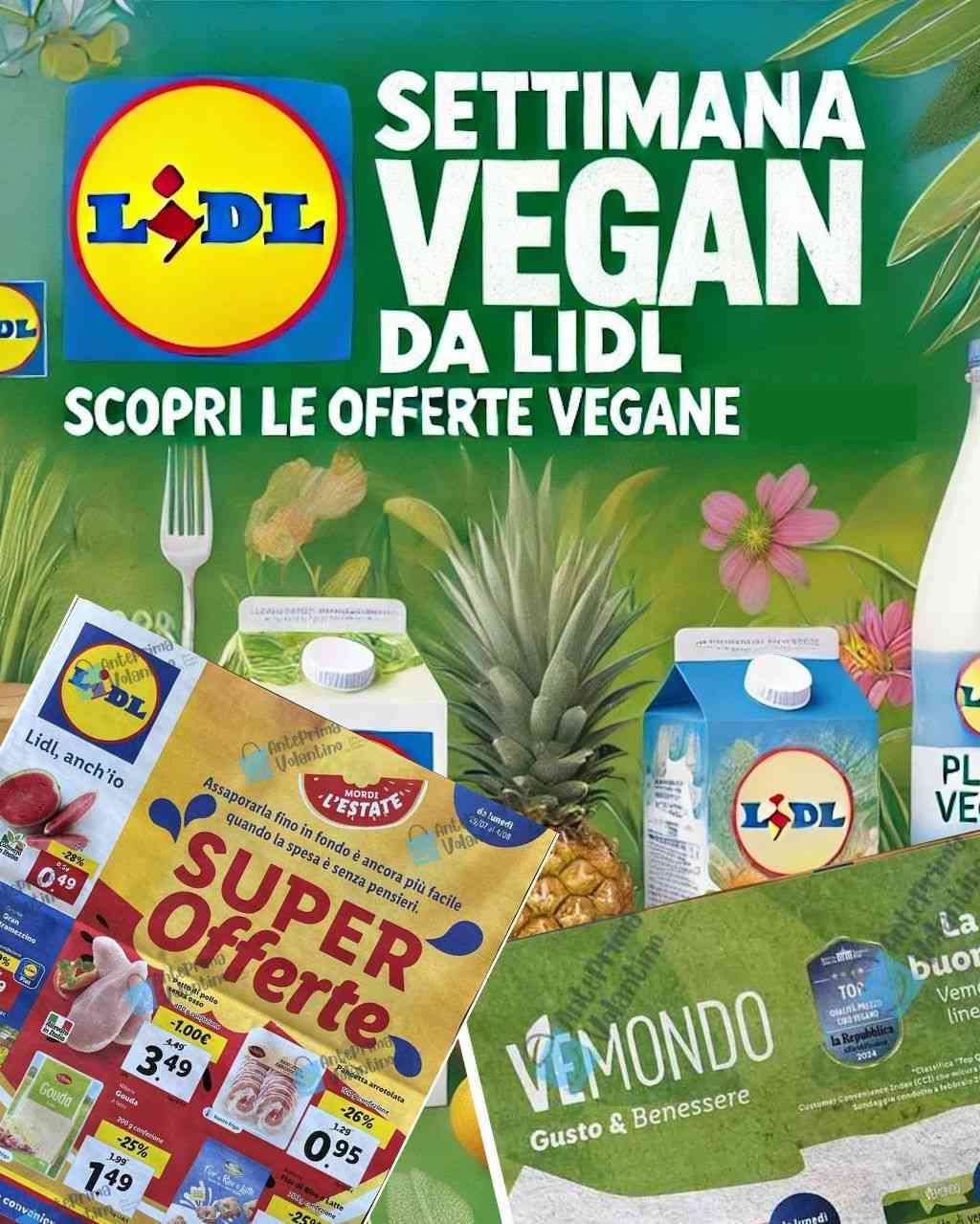 Lidl Settimana Vegana, le offerte di Luglio 2024 nel nuovo volantino