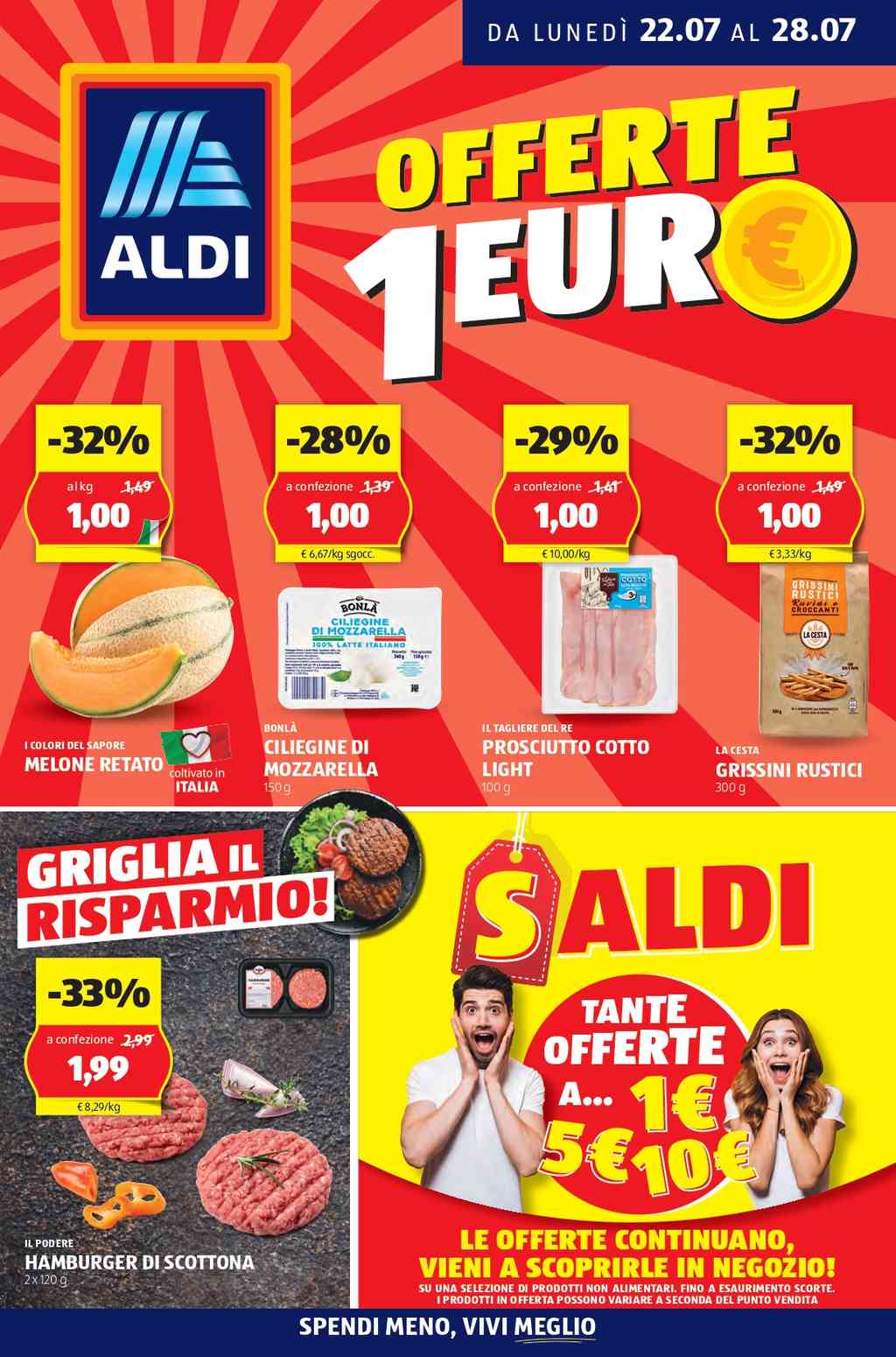 Volantino Aldi prossima settimana in anteprima dal 22 luglio 2024