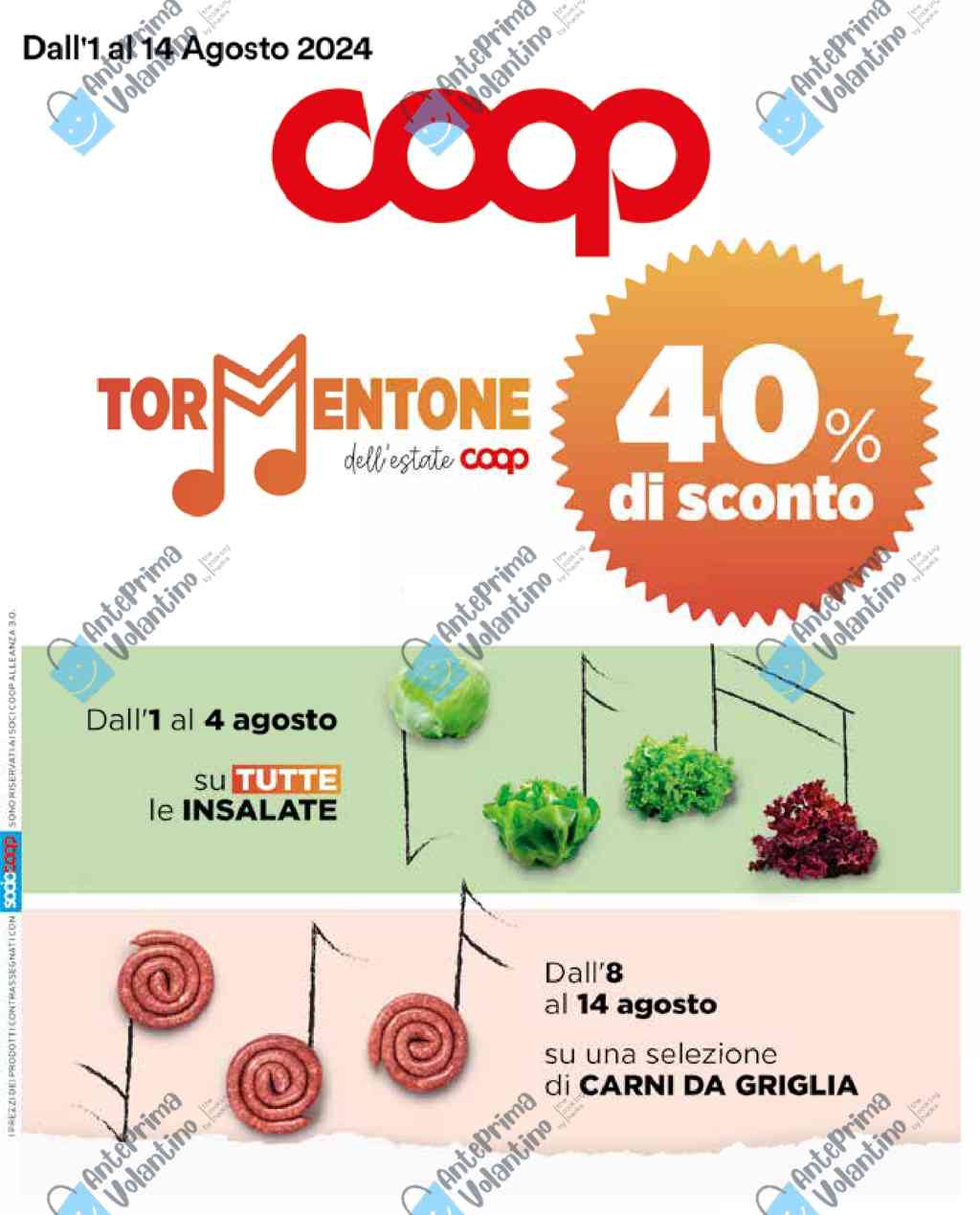 Volantino Coop Allenza 3.0 dal 1 al 14 agosto 2024
