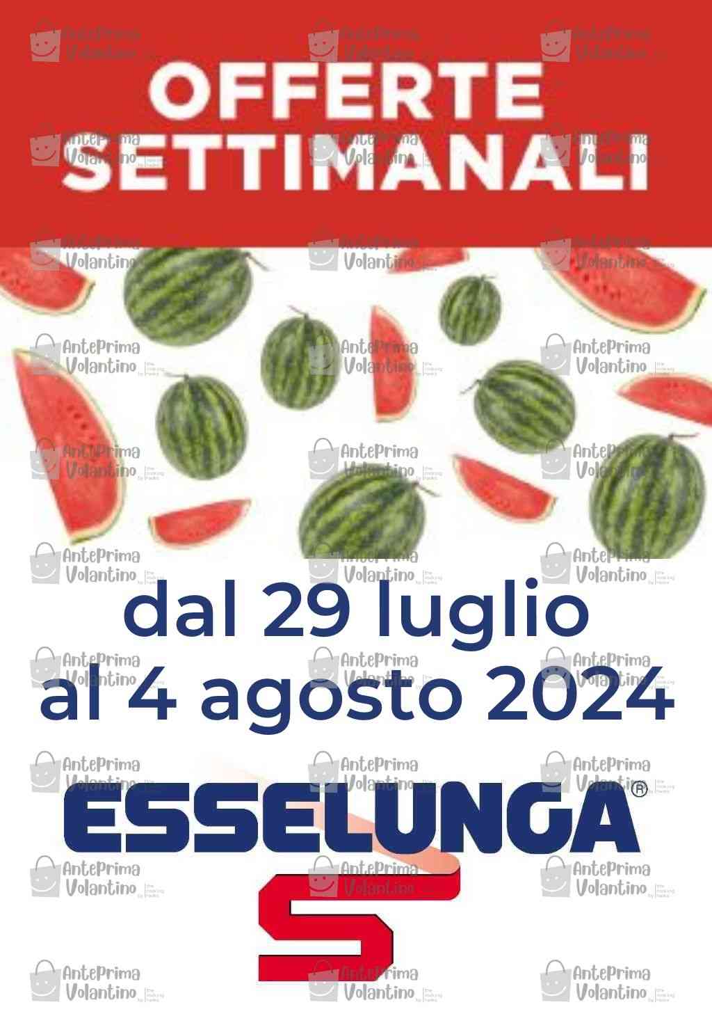 Offerte Esselunga Settimanali dal 29 luglio al 4 agosto 2024