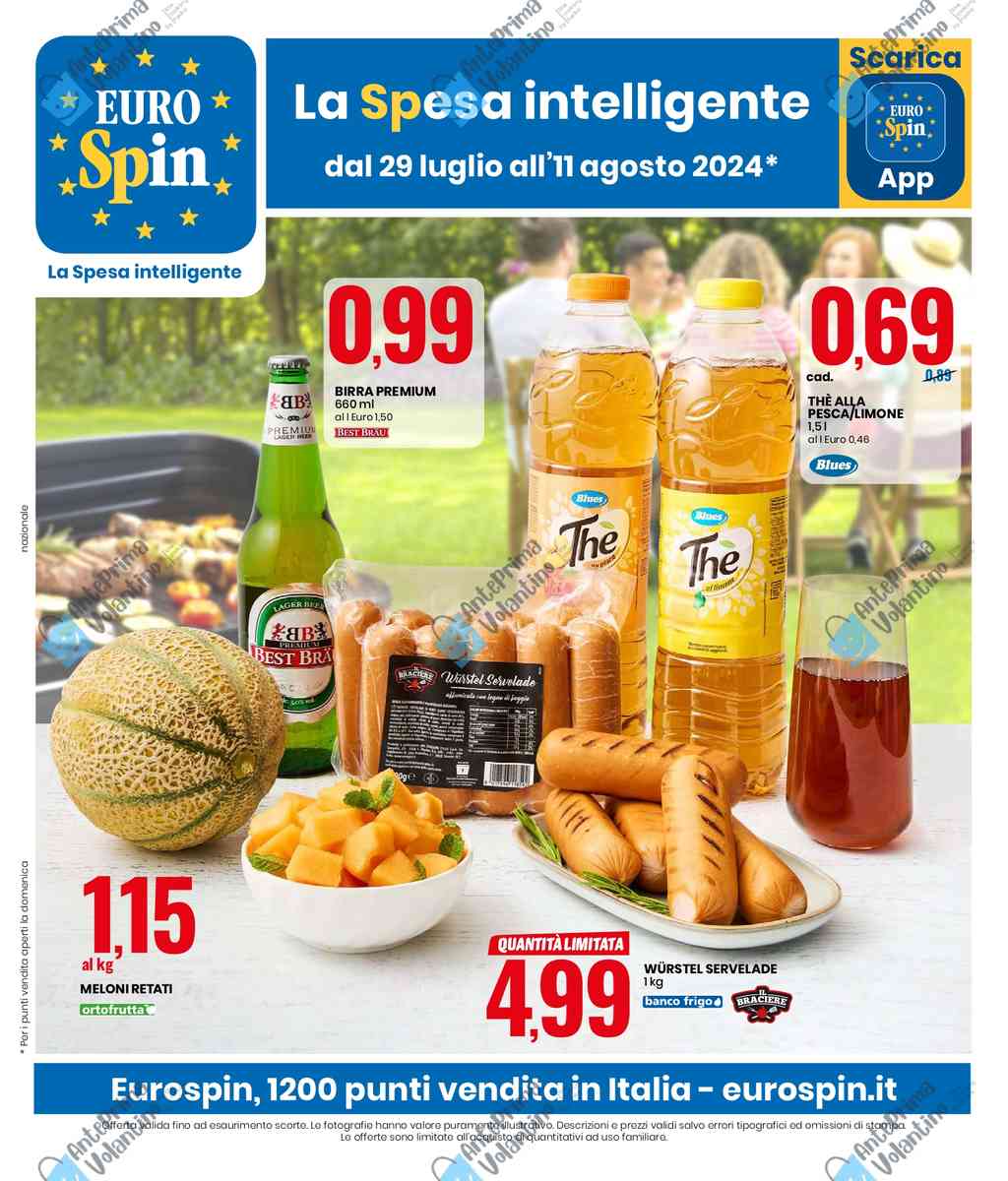 Volantino Eurospin dal 29 luglio al 11 agosto 2024