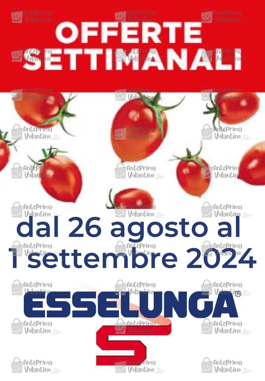 Esselunga Offerte Settimanali sul fresco dal 26 agosto al 1 settembre 2024