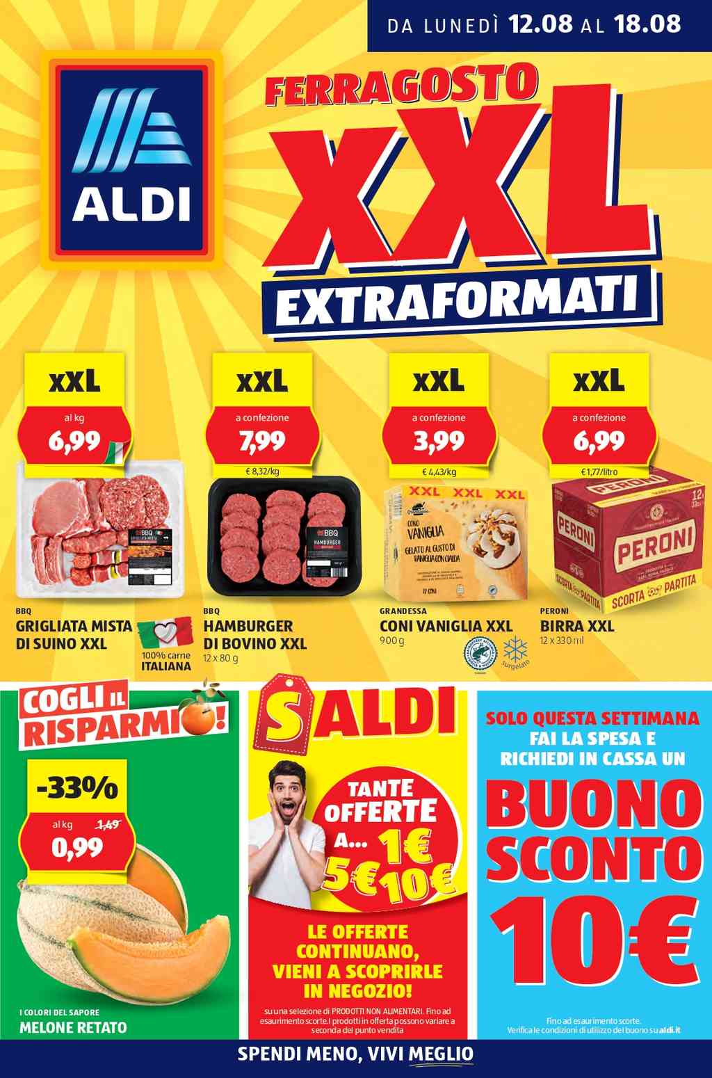 Volantino Aldi Prossima Settimana dal 12 al 18 agosto 2024