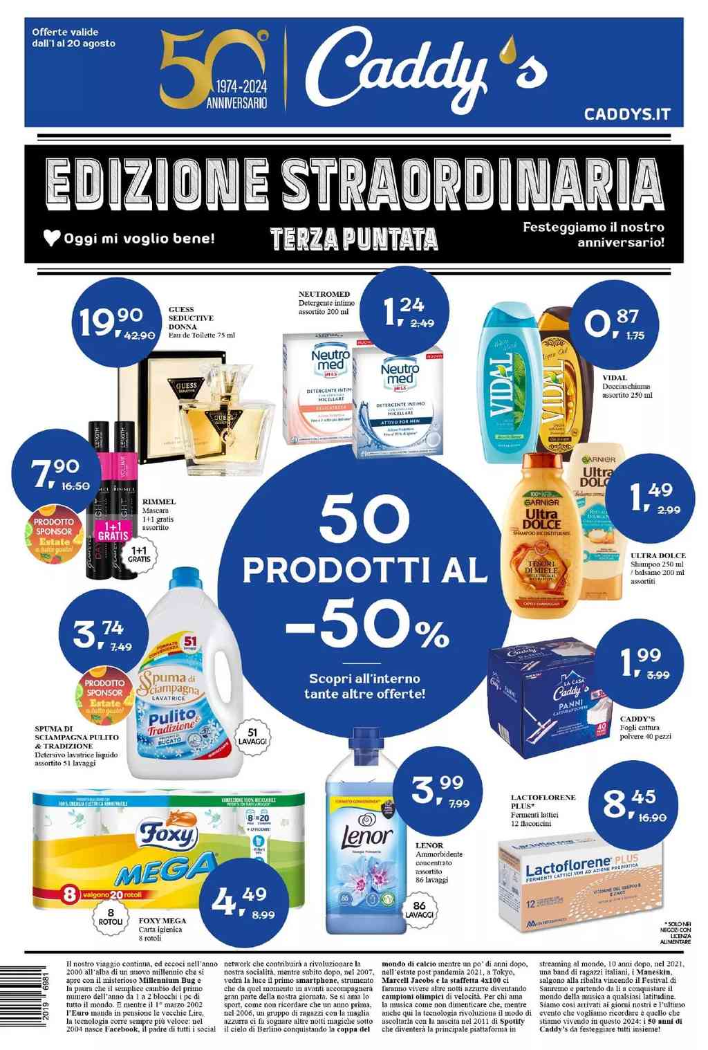 Volantino Caddy's dal 1 al 20 agosto 2024