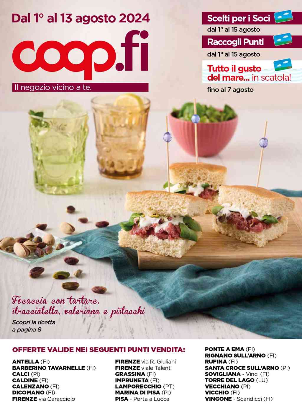 Volantino Coop Firenze dal 1 al 13 agosto 2024
