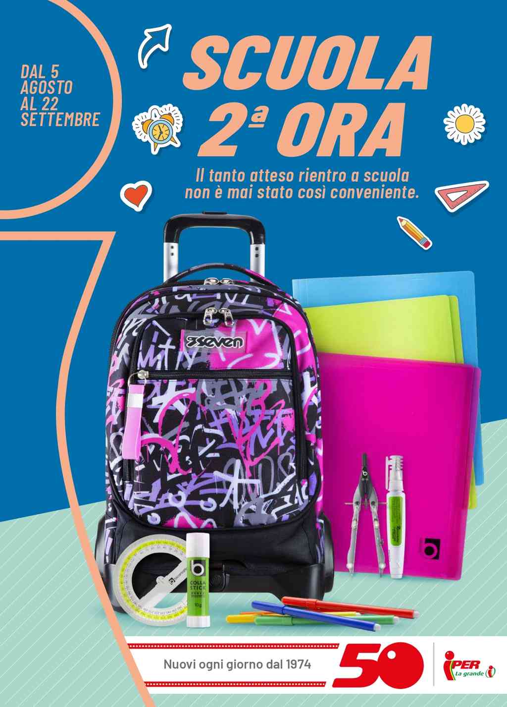 Volantino Iper Scuola dal 5 agosto al 22 settembre 2024