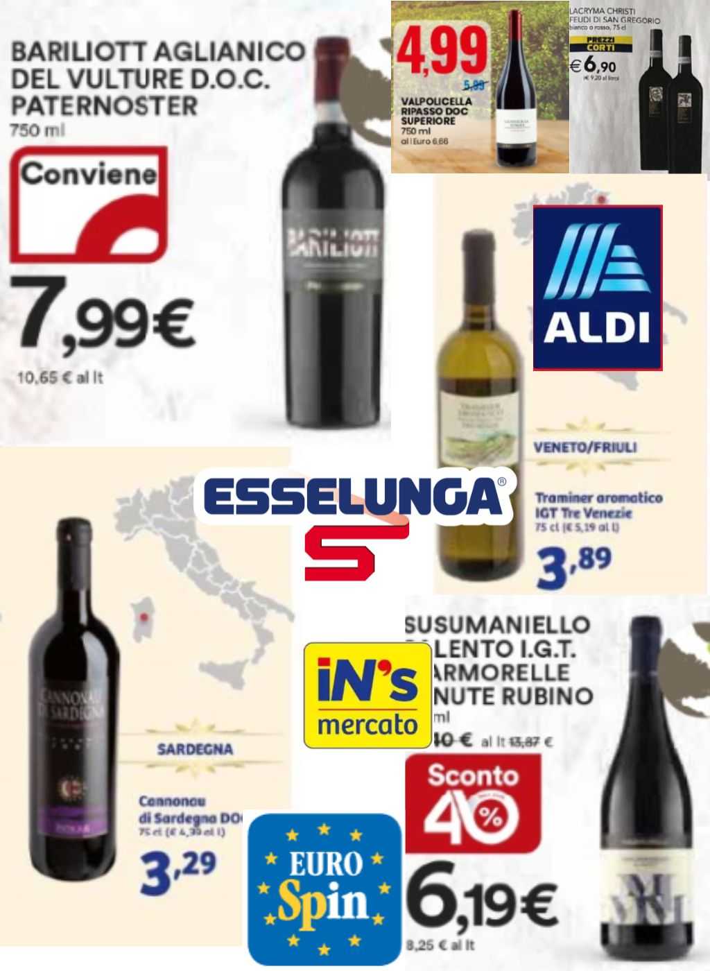 Le migliori offerte di vino nei supermercati: fino al 6 ottobre 2024 per riempire la cantina e fare scorta di vini