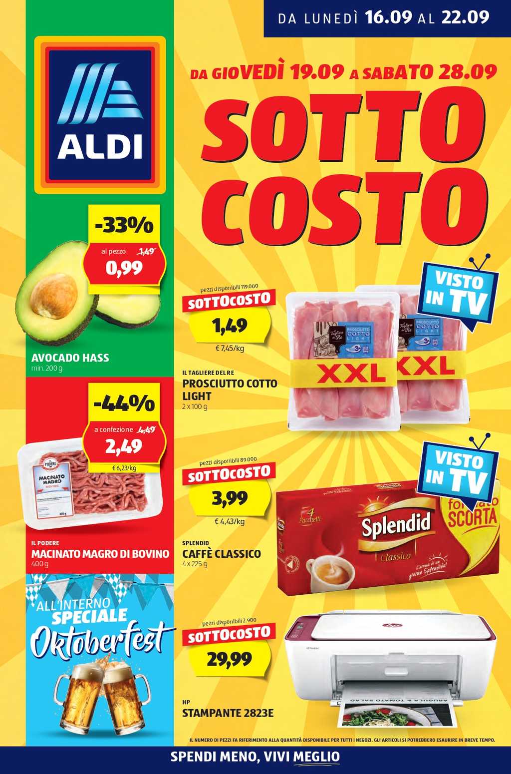 Volantino Aldi dal 16 al 22 settembre 2024