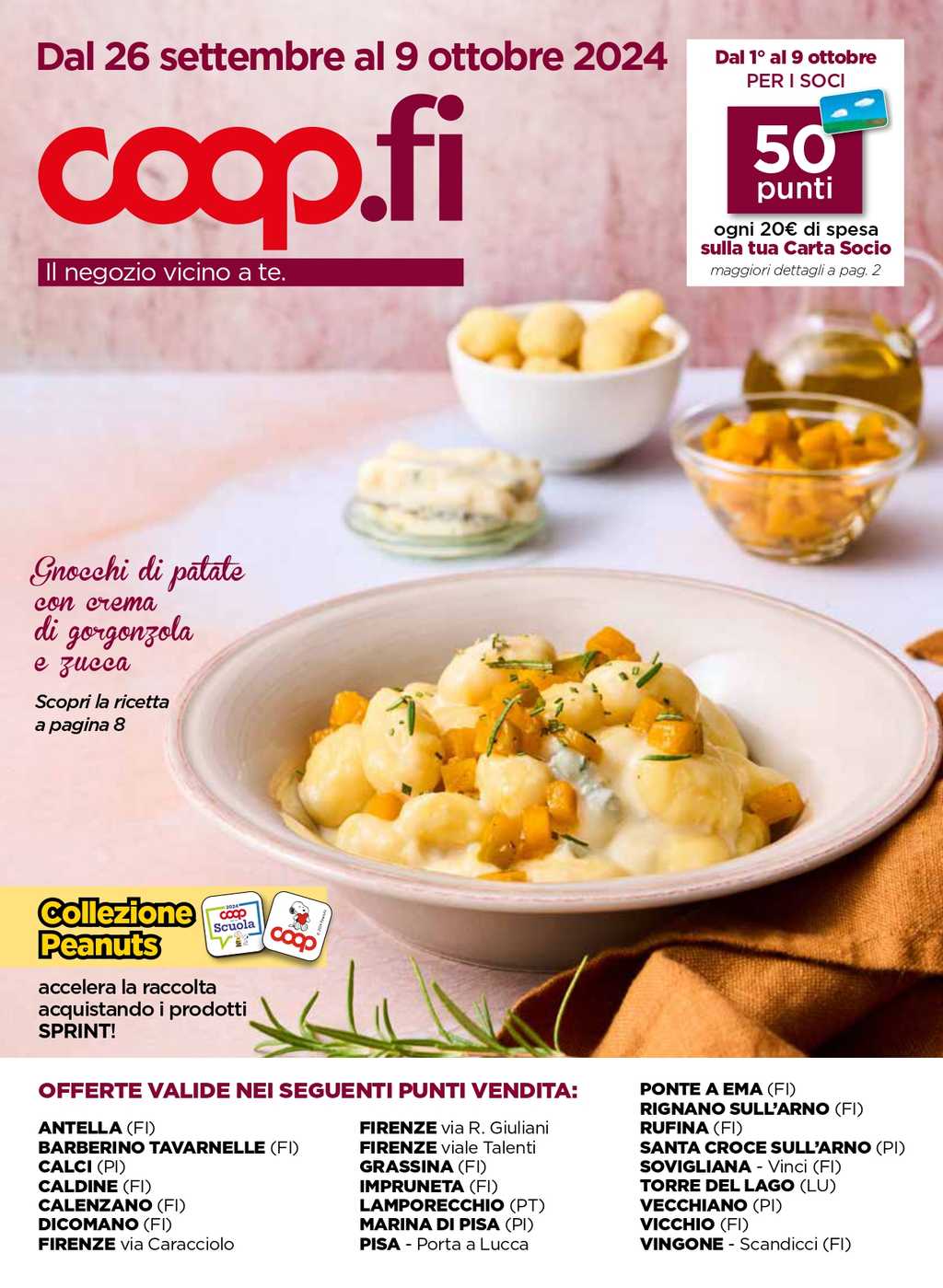 Volantino Coop Firenze dal 26 settembre al 9 ottobre 2024