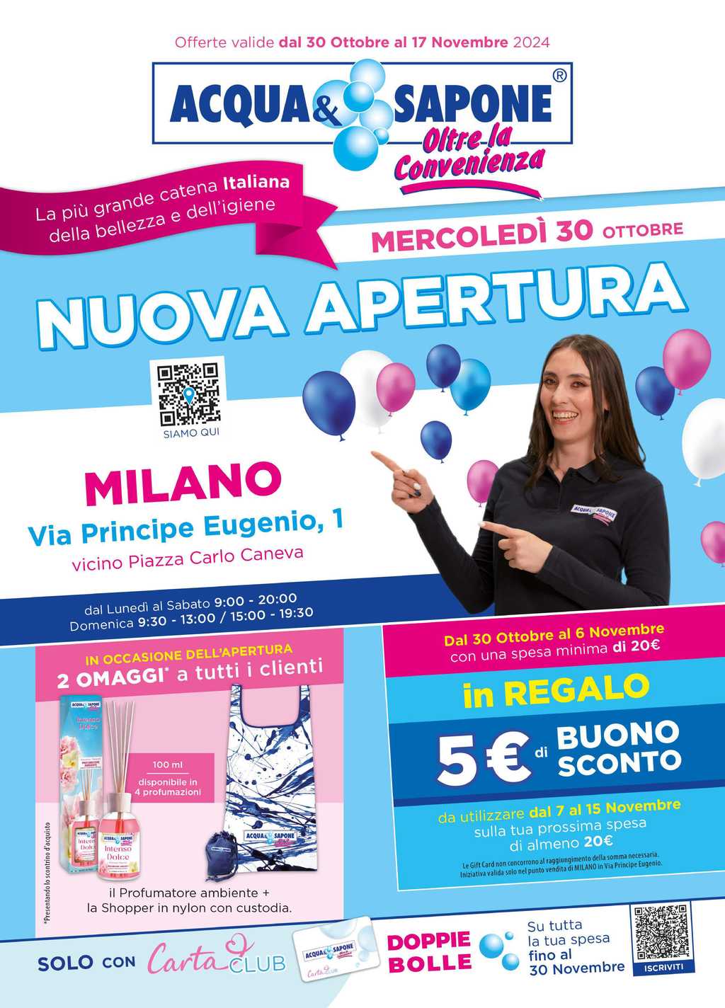 Acqua e Sapone: Nuova apertura a Milano dal 30 ottobre 2024