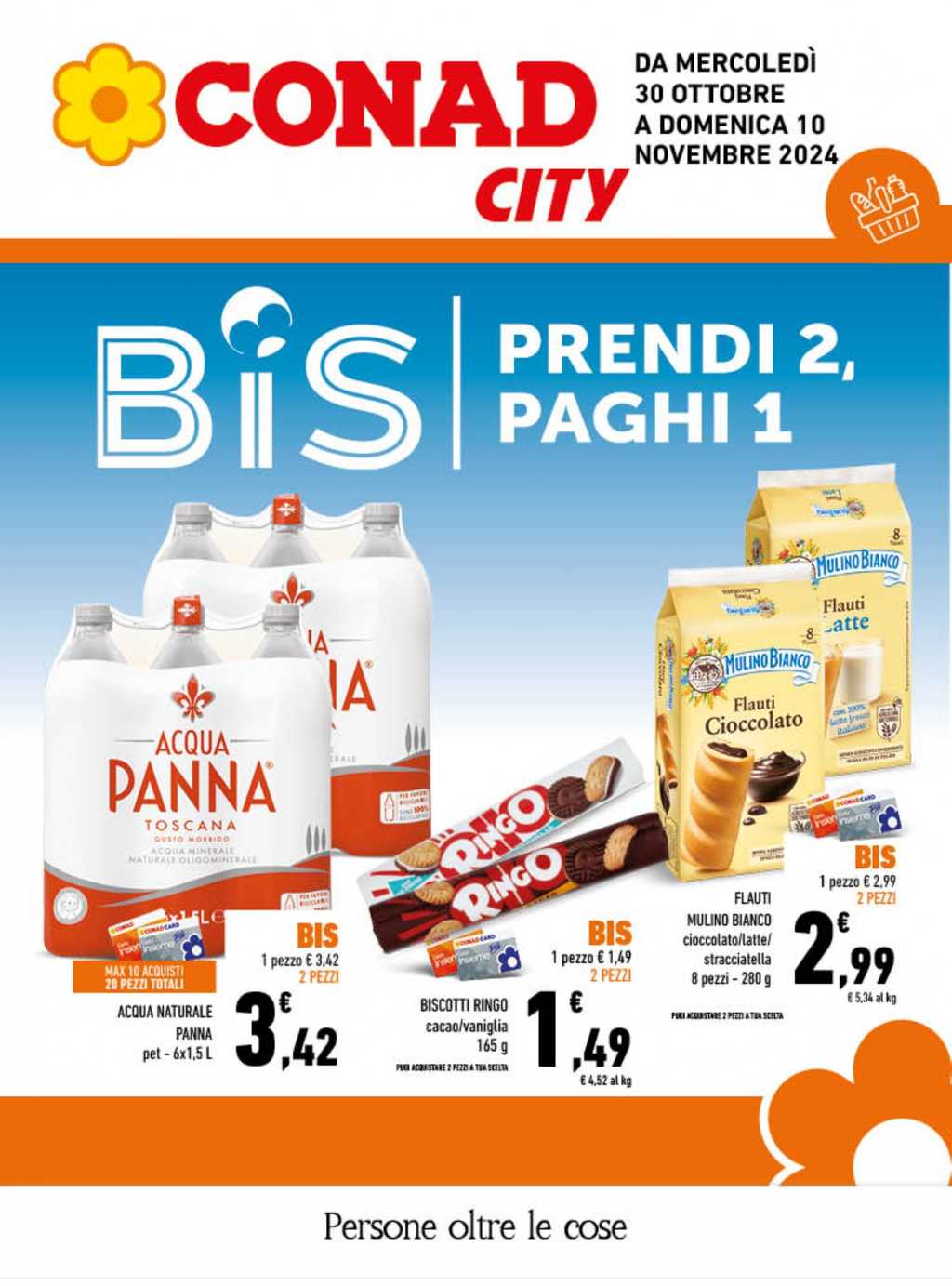 Conad City Campania: Promozione BIS Prendi 2, Paghi 1