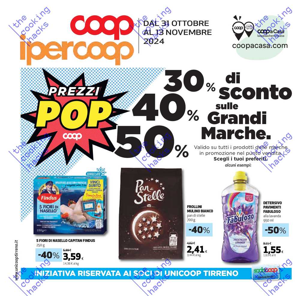 Volantino Coop Ipercoop Tirreno dal 31 ottobre al 13 novembre 2024