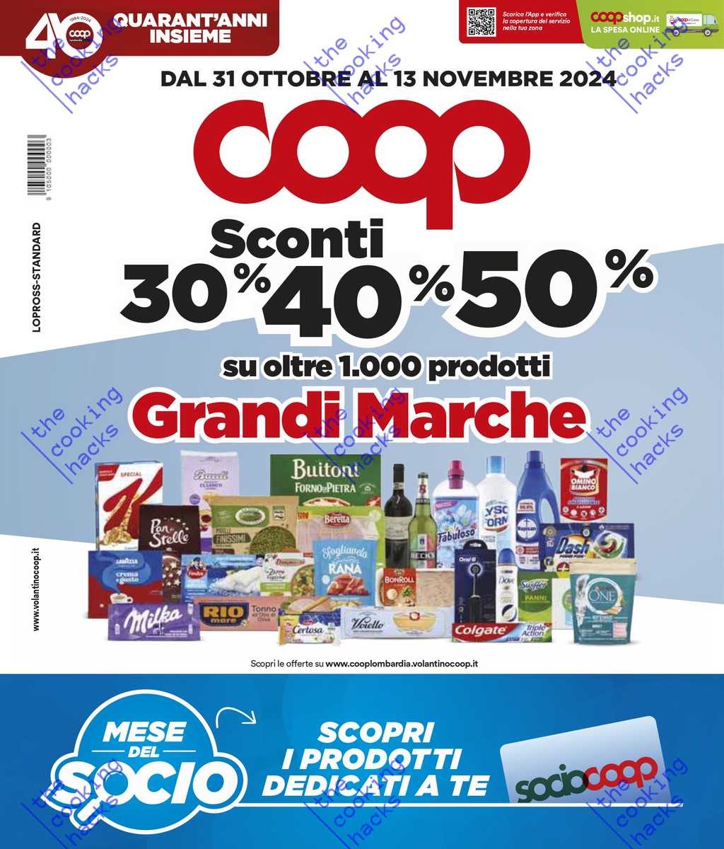 Quali prodotti Coop Lombardia sono scontati per i Soci?