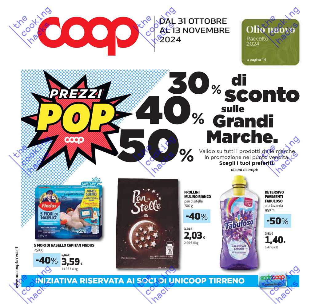 Scopri le offerte del volantino Coop Tirreno Toscana dal 31 ottobre al 13 novembre 2024