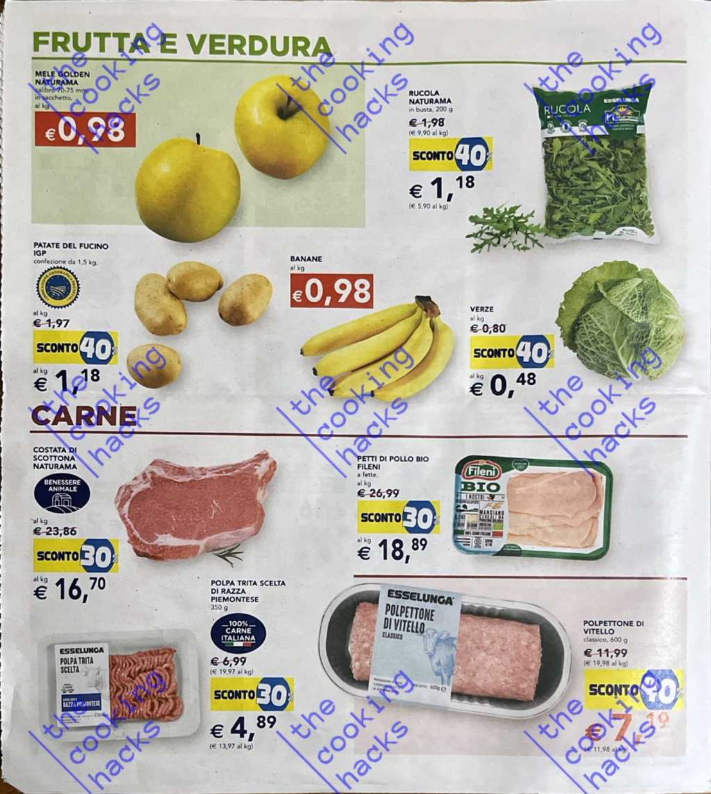 Esselunga: le nuove offerte su frutta, verdura e pesce fresco dal 28 ottobre 2024
