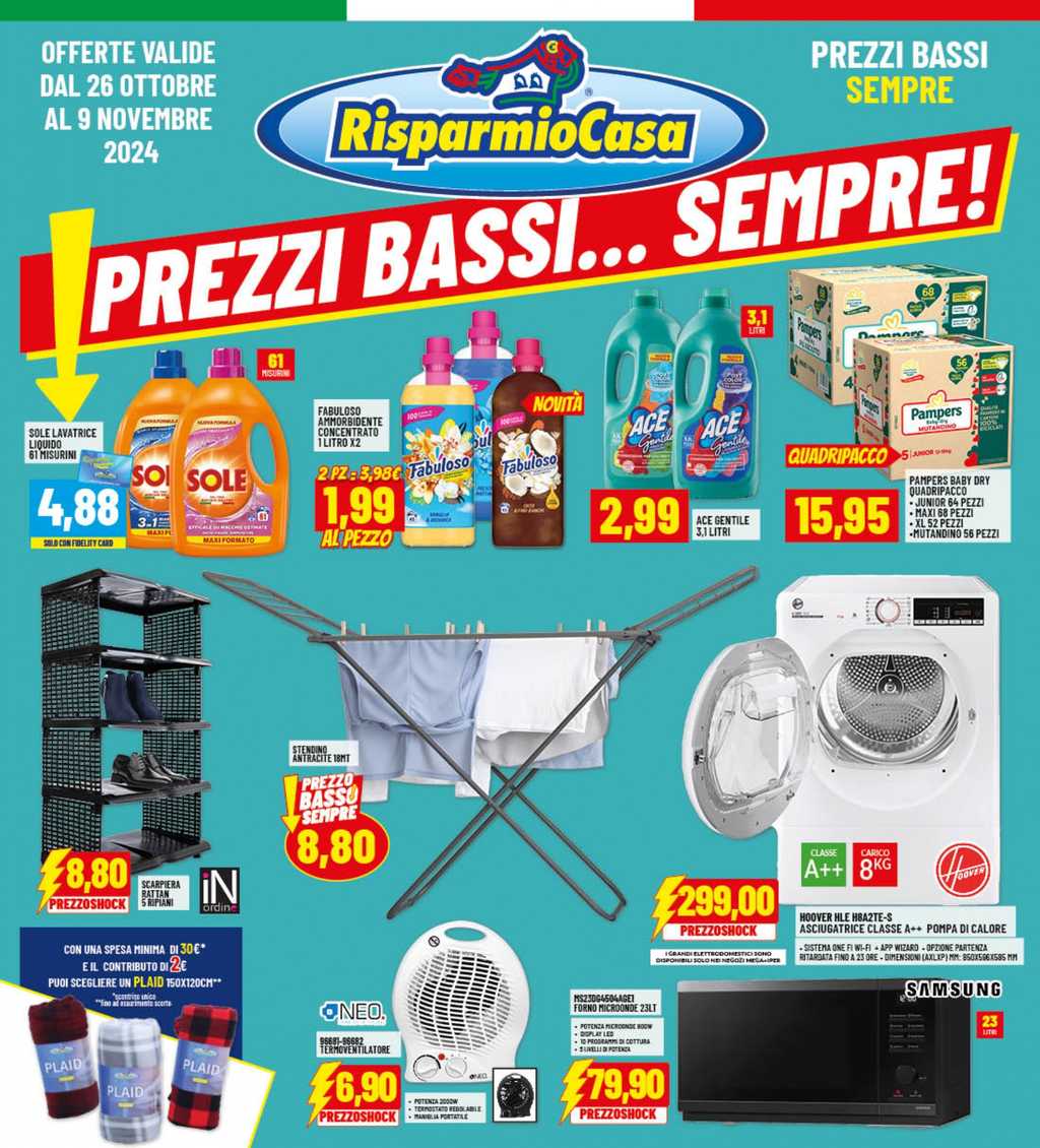Volantino Risparmio Casa dal 26 ottobre al 9 novembre 2024