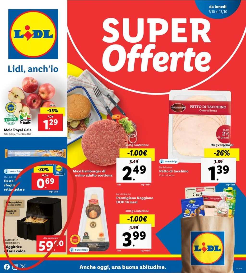 Lidl lancia l'offerta che aspettavamo: la friggitrice ad aria calda Silvercrest torna a un prezzo straordinario!