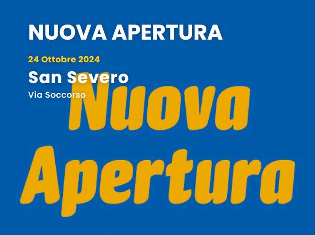 Nuova apertura Eurospin a San Severo il 24 ottobre 2024