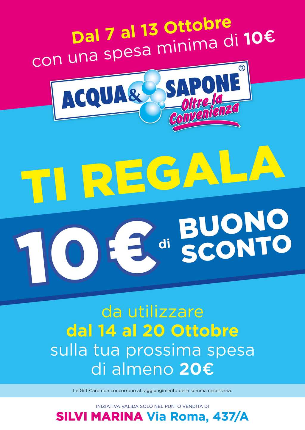 Acqua & Sapone regala 10€ di sconto: scopri l'offerta speciale a Silvi Marina