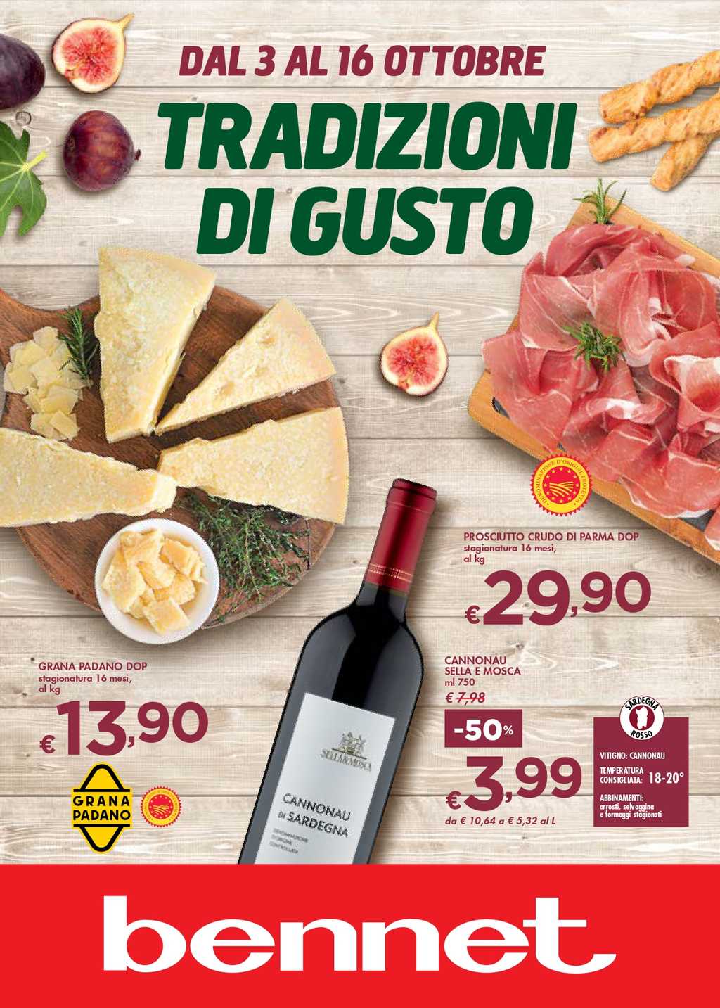 Festa dei Sapori Italiani: Scopri le super offerte del volantino Bennet dal 3 al 16 ottobre 2024!