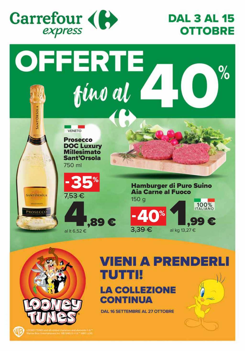 Volantino Carrefour Express dal 3 al 15 ottobre 2024