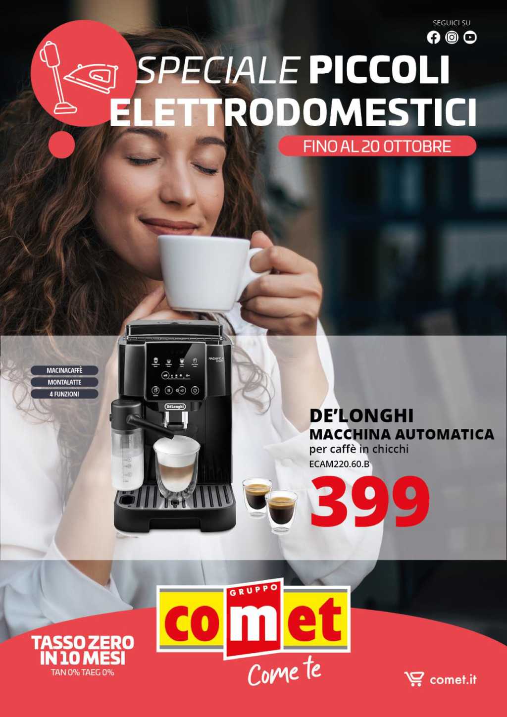 Volantino Comet Piccoli Elettrodomestici, offerte fino al 20 ottobre 2024
