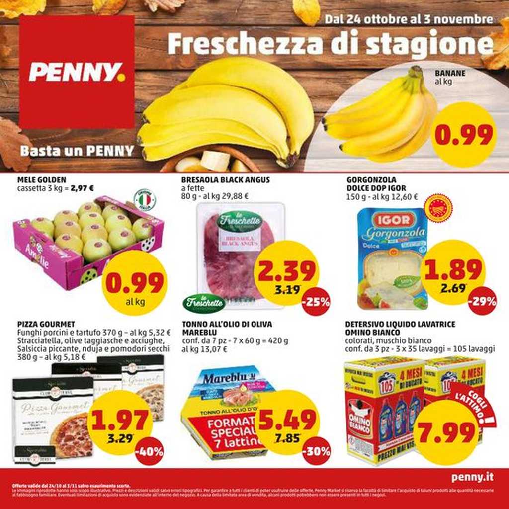 Volantino Penny dal 24 ottobre al 3 novembre 2024