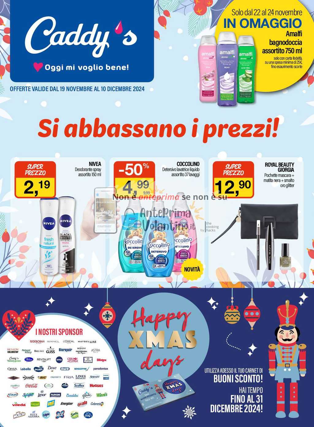 Volantino Caddy’s dal 19 novembre al 10 dicembre 2024