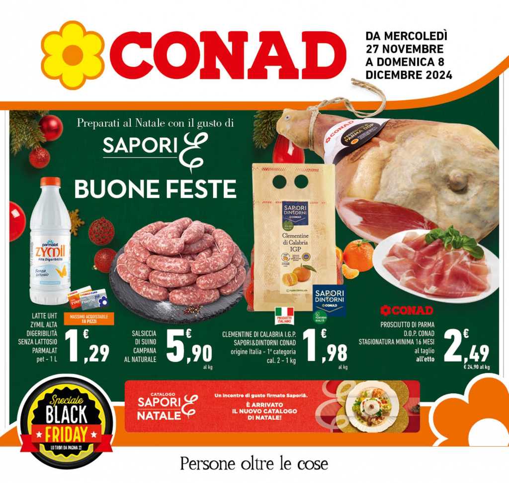 Volantino Conad Campania dal 27 novembre al 8 dicembre 2024