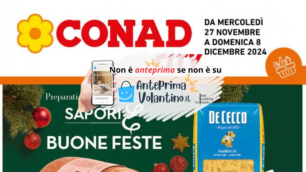 Volantino Conad City Lazio dal 27 novembre al 8 dicembre 2024 su Anteprimavolantino.it