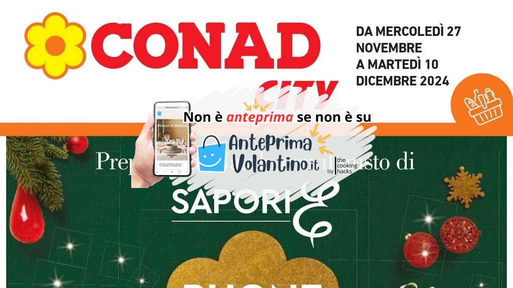 Volantino Conad City Lombardia dal 27 novembre 2024 su Anteprimavolantino.it