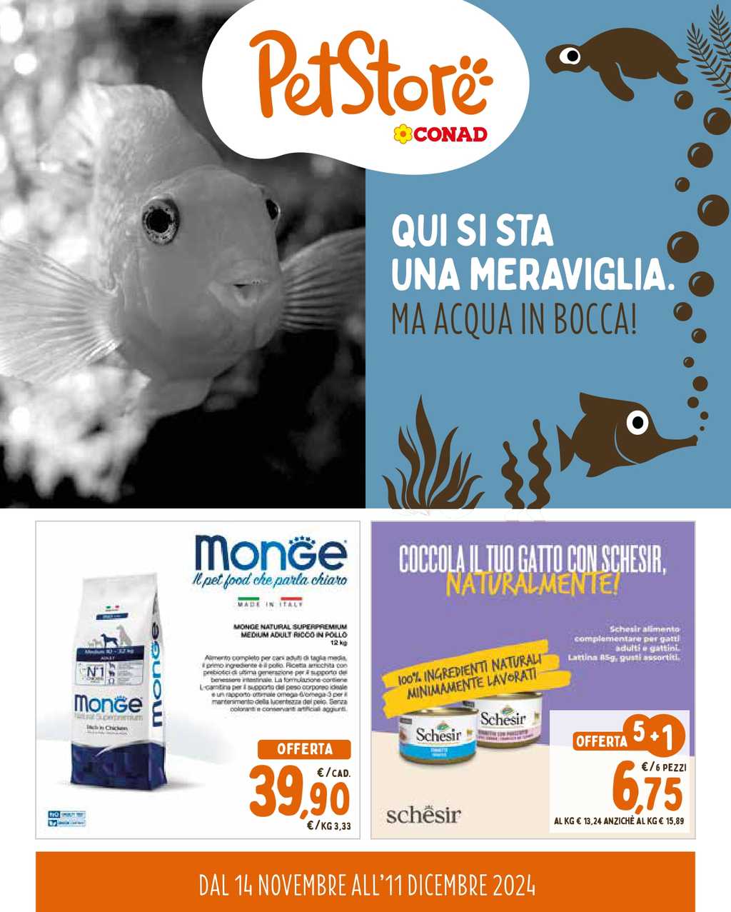 Volantino Conad Pet Store dal 14 novembre al 11 dicembre 2024
