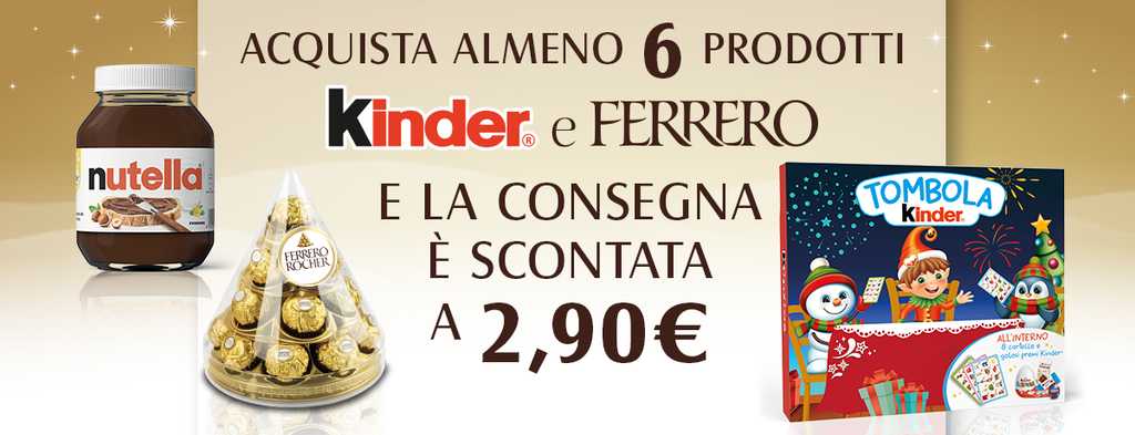 Con Ferrero consegna scontata spesa online Esselunga dal 21 novembre al 1 dicembre 2024