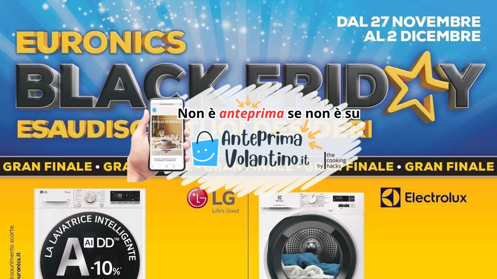 Volantino Euronics dal 27 novembre al 2 dicembre 2024 su Anteprimavolantino.it
