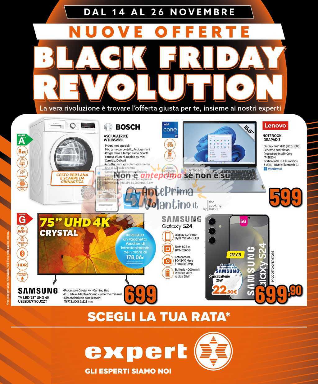 Su anteprima continuano le offerte Black Friday di Expert