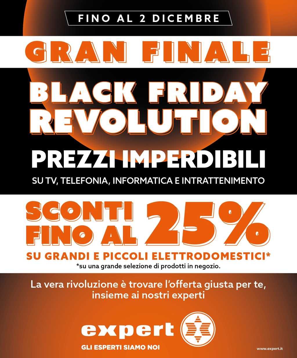 Volantino Expert Black Friday Revolution fino al 2 dicembre 2024